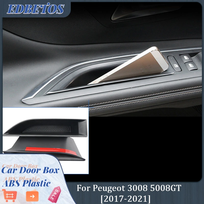 Для Peugeot 3008 3008GT 5008 5008GT 2017 2018 2021 аксессуары для интерьера Внутренняя дверь ящик