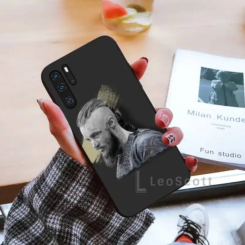 

Ragnar Lothbrok Vikings Phone Case black For Huawei honor Mate mate P 10 9X 10i 20 30 40 y7 lite pro p smart 2019