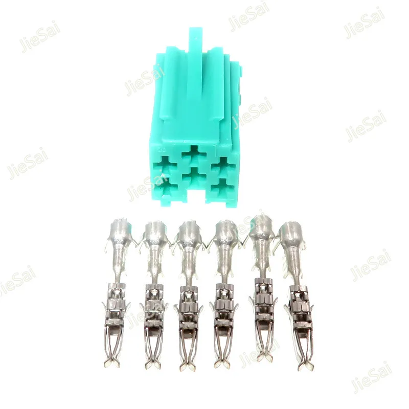 6 контактов 4A0 972 643A 4A0972643A стерео разъем Aux автомобильный разъем для электромобиля VW