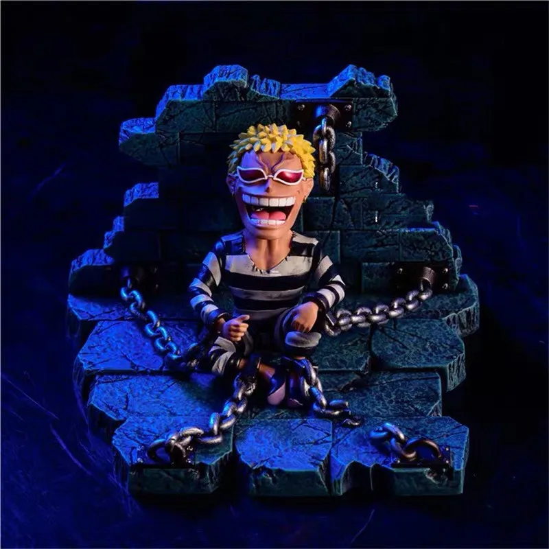Фигурка игрушечная YZ Аниме One Piece сидячее кресло приманка донкиксот фламинго нить