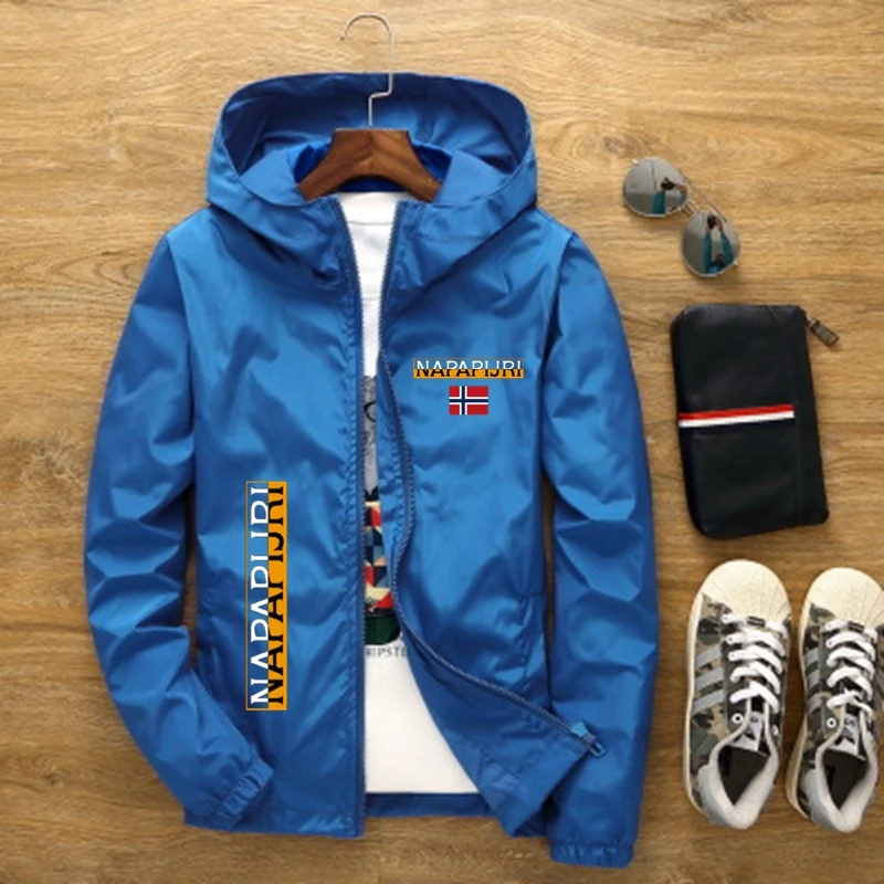 

2021 Summer New Men's And Women's Bomber Jacket Casual Windbreaker Zipper Thin Section Hooded Men's Jacket Plus Size S-7xl