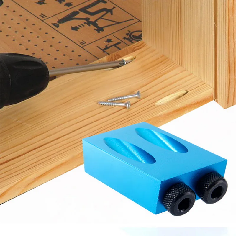 34pcs Pocket Hole Jig Kit 6/8/10mm Angle Drill Guide Set Woodwoorking Tool Puncher Locator Bit Carpentry Tools | Инструменты