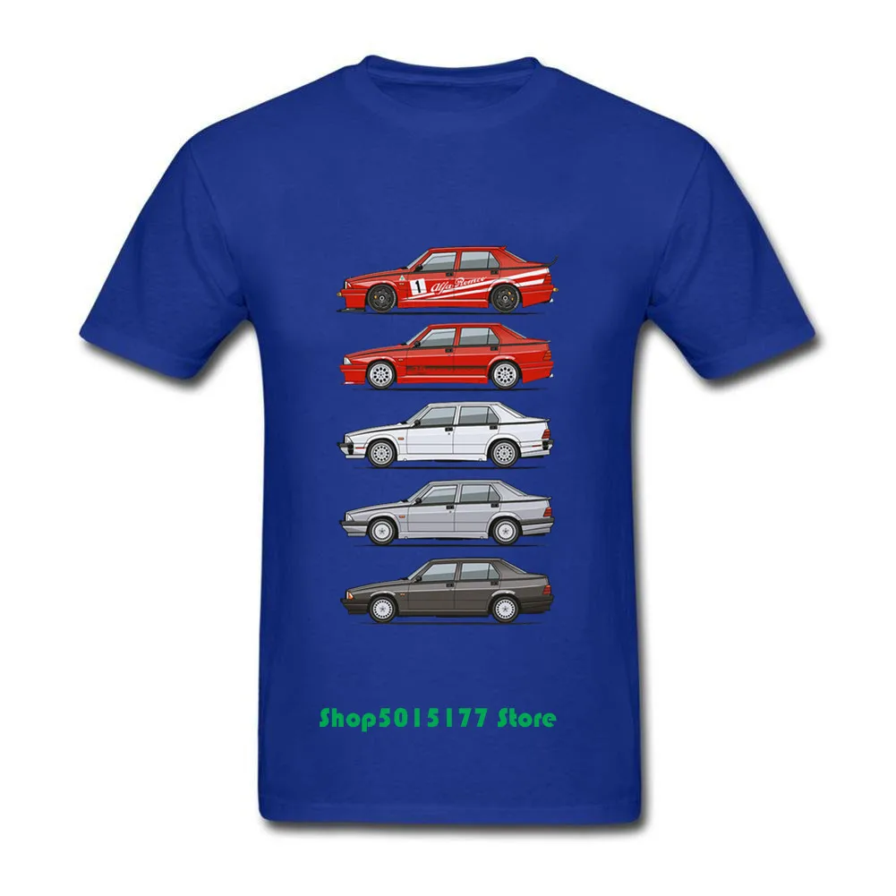 Модные футболки Alfa Romeo 75 Tipo 161 162B Milanos с короткими рукавами хлопковые мужские