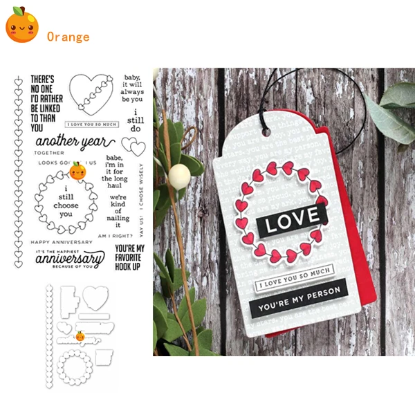 Прозрачные марки love для рукоделия скрапбукинга изготовления карт