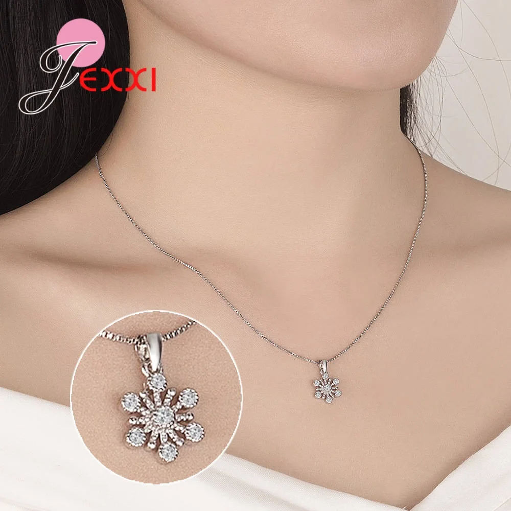 Высококачественное Сверкающее хрустальное ожерелье из серебра 925 пробы и ааааа