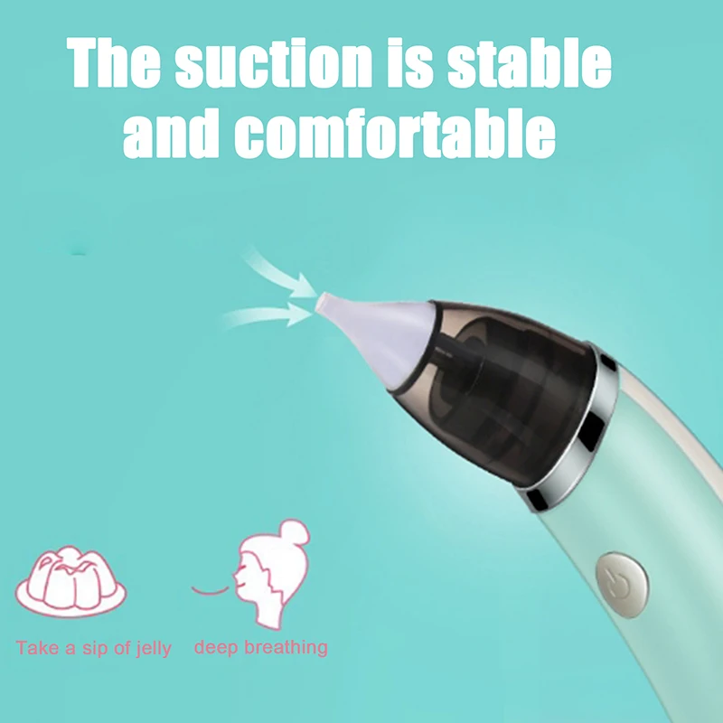 Aspirador Nasal el&eacute;ctrico para beb&eacute;, limpiador de nariz con ventosa para el cuidado del beb&eacute; reci&eacute;n nacido, equipo de corte seguro e higi&eacute;nico-4