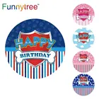 Круглые обои Funnytree с изображением костей собаки для дня рождения