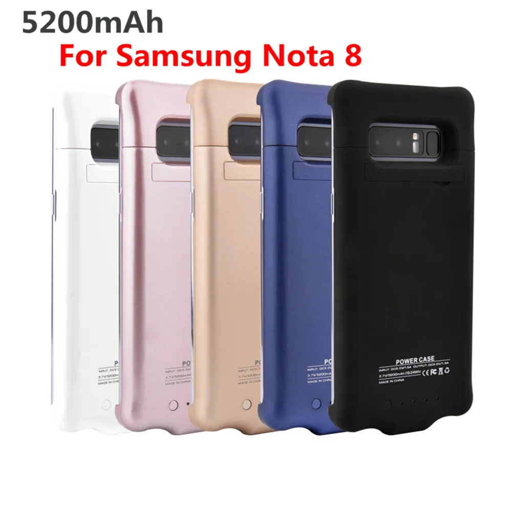5200 мАч для samsung Note 8 чехол для зарядного устройства для samsung Galaxy Note 8 Чехол Для Аккумулятора Внешний аккумулятор чехол для внешнего зарядного устройства