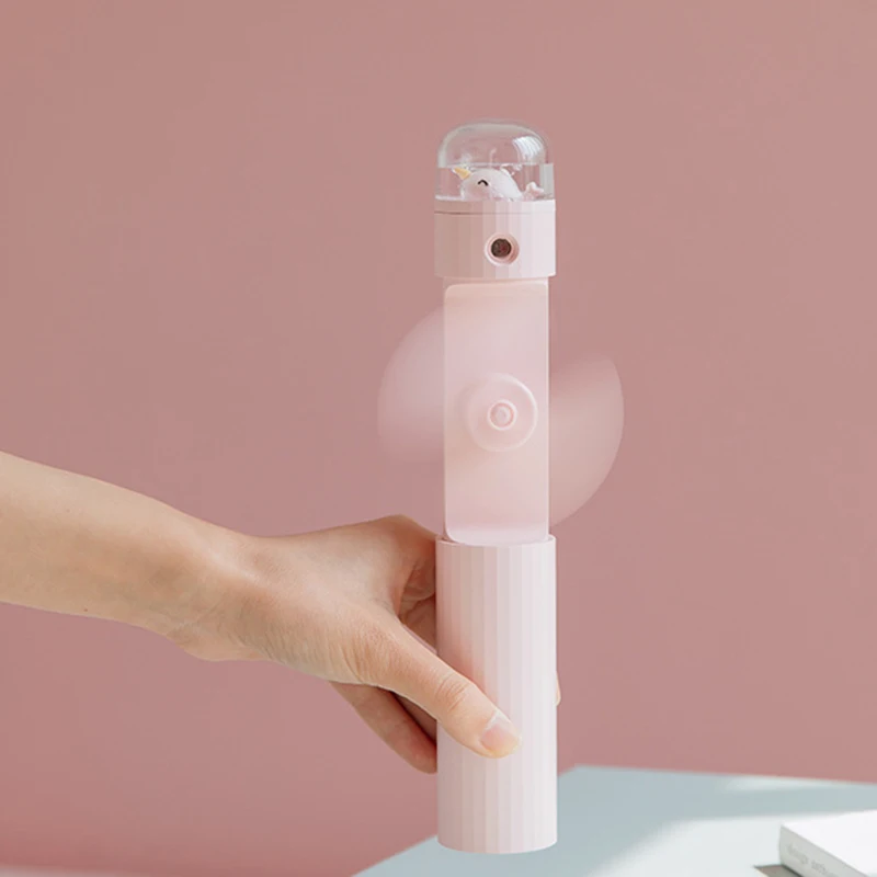 -Мини портативный вентилятор 3 скорости милый мультяшный USB воздушный охладитель