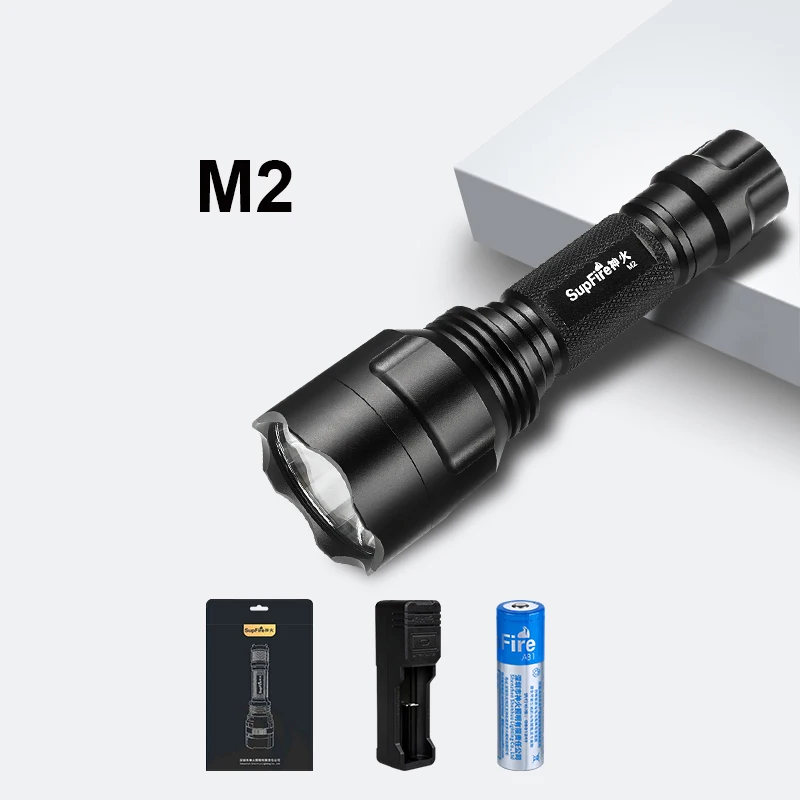 Светодиодный фонарь SupFire M2 тактический 18650 светодиодный для походов кемпинга