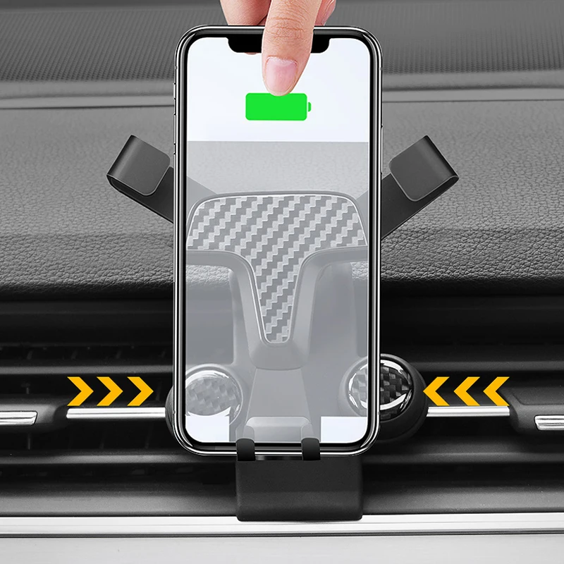 

For Audi Q7 2016 2017 2018 2019 Car Air Vent Mount Smart Phone Holder Stand Mobile Phone Stable Cradle 1set