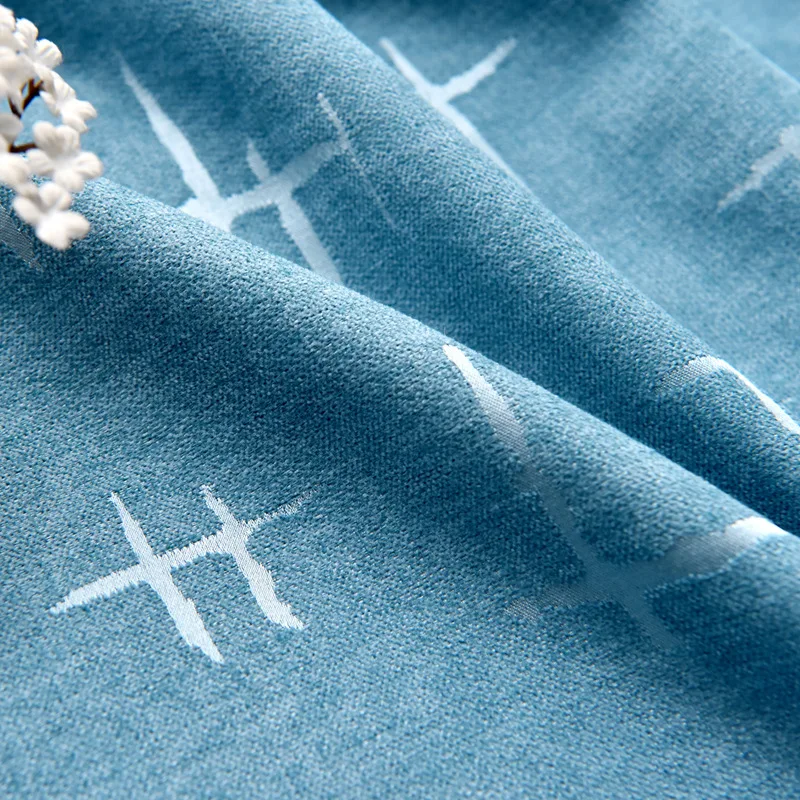 2020 современные синие и серые светонепроницаемые шторы для гостиной спальни