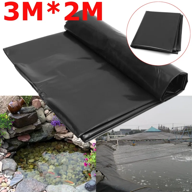 

Overvalue 3X2m Fish Pond Liner Garden Pools Reinforced HDPE Heavy Duty Landscaping Pool Pond Waterproof Liner Cloth 0.2mm