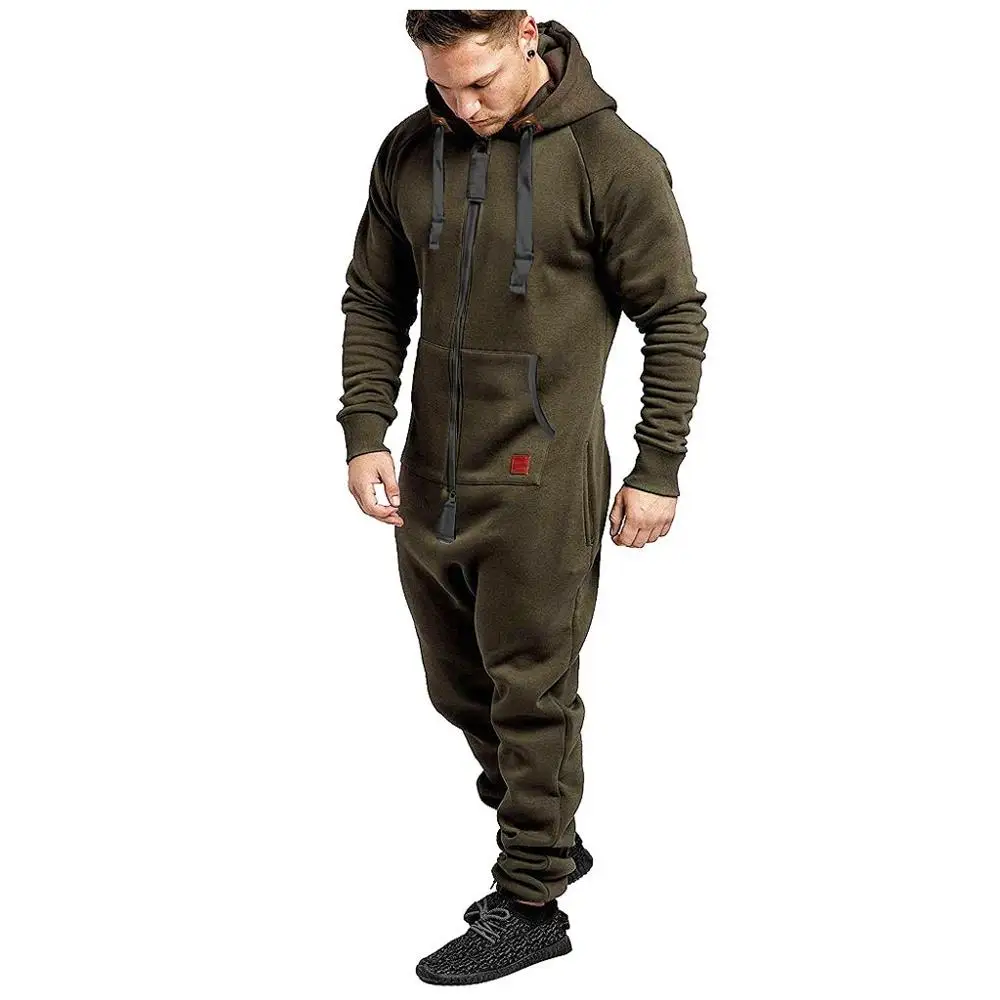Повседневный спортивный комбинезон мужской 2019 толстовка с длинным рукавом