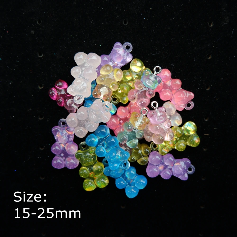 Милая смесь подвесок Кабошон из смолы для женских ожерелий и серег аксессуары