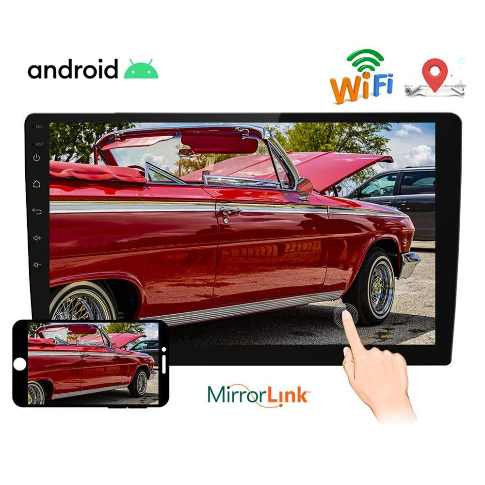 Автомобильный мультимедийный плеер 2din Android 9 1 9/10 дюйм универсальный стерео GPS