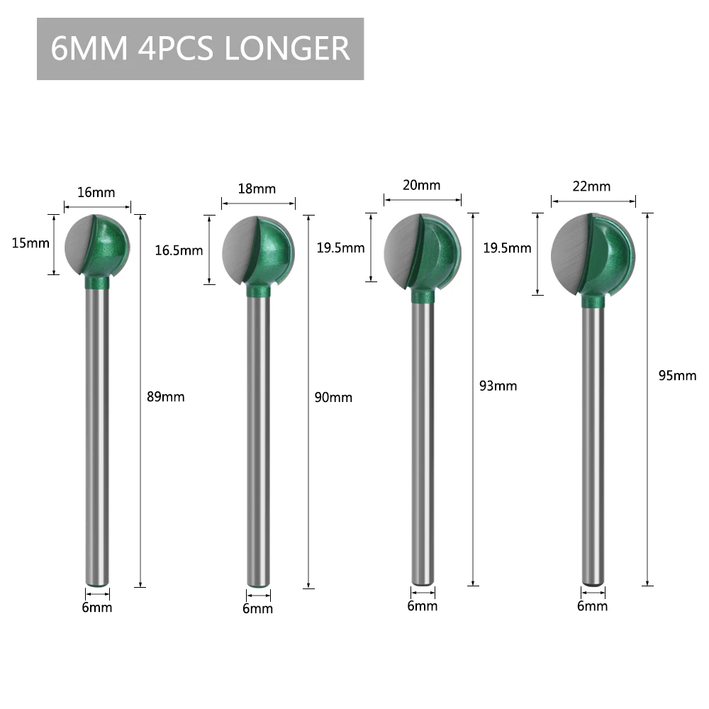 LAVIE 3 мм или 6 мм хвостовик шариковый нос круглое сверло для резьбы ...