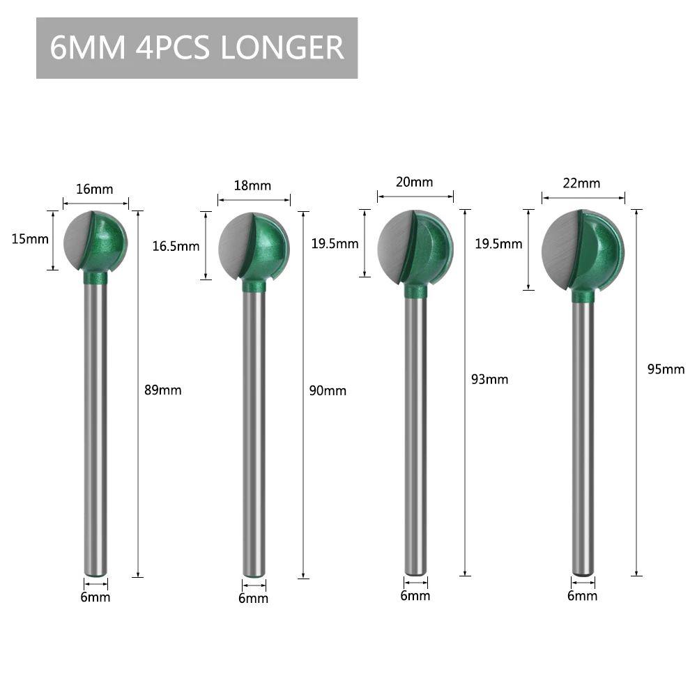 LAVIE 3 мм или 6 хвостовик шариковый нос круглое сверло для резьбы по дереву бухта