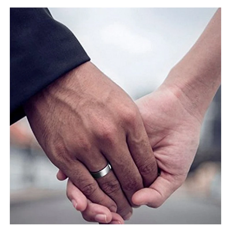 Мужское кольцо из карбида вольфрама Nuncad 7 мм в ширину высокополированное