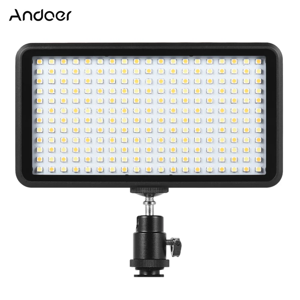 

Andoer Ultra-thin 3200K/6000K LED Light Panel Lamp Studio Video Photography 228pcs Bead for Canon Nikon DSLR Camera DV Camcorder