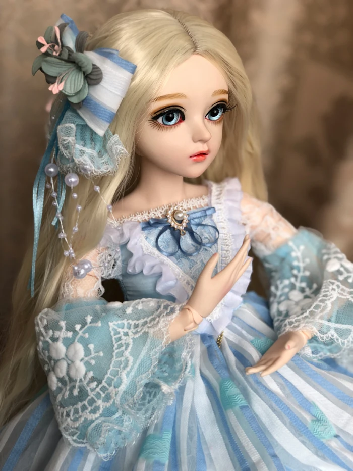 Куклы для девочек SD 60 см, куклы для девочек BJD с платьем, парики, обувь, игрушки для красоты, макияж,, ручная работа, 1/3, силиконовая кукла