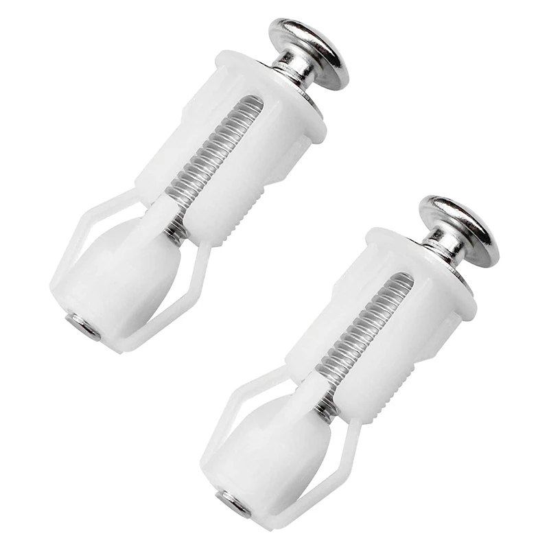 

Toilet Seat Screws and Toilet Lid Screws Stainless Steel Top Fixing Hinges Screws, for Toilet Seat Replacement Parts