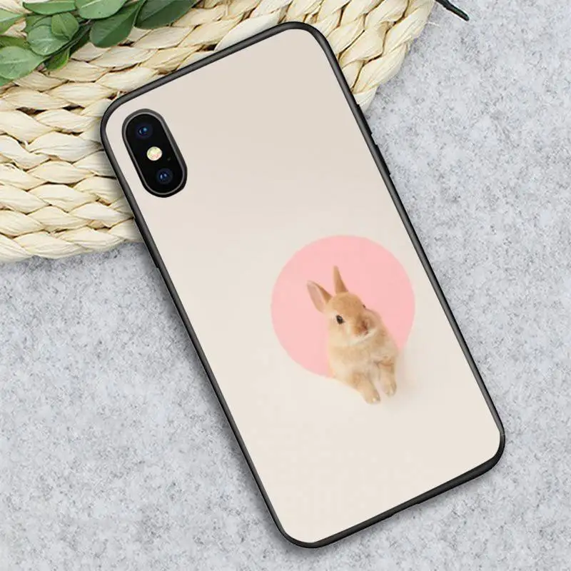 

Cute rabbit Phone Case for iPhone 11 12 pro XS MAX 8 7 6 6S Plus X 5S SE 2020 XR mini