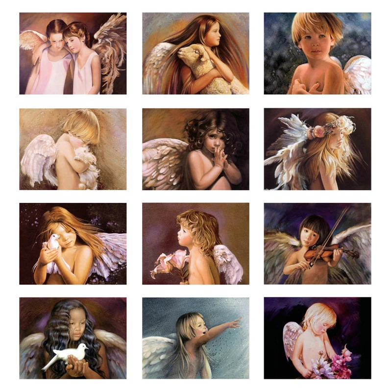 Картина для вышивки крестиком 5D DIY вышитый бриллиантами Ангел Girl алмазная