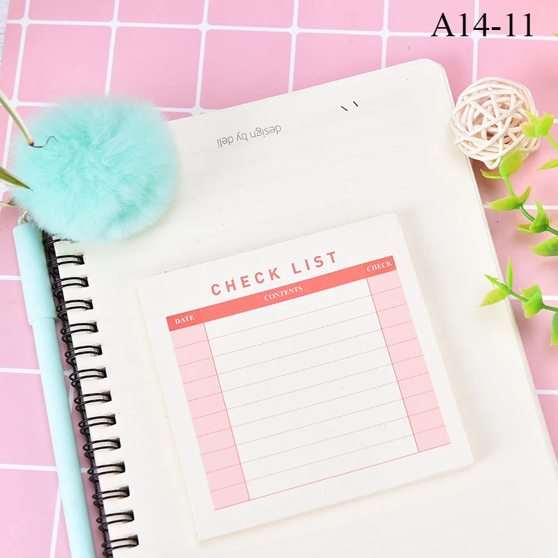 1 шт. еженедельно ежемесячный Настольный дневник планировщик наклейки