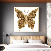 canvas print abstract gold pattern butterfly wall art paintings posters decorative paintings living room home wall art prints