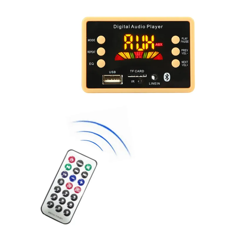 Автомобильный MP3 декодер декодирующая плата модуль WMA WAV Bluetooth 5.0AUX / USB TF FM
