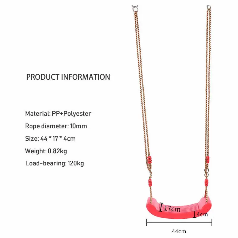 Детская площадка качели набор прочное дерево веревка стул сиденье дети открытый