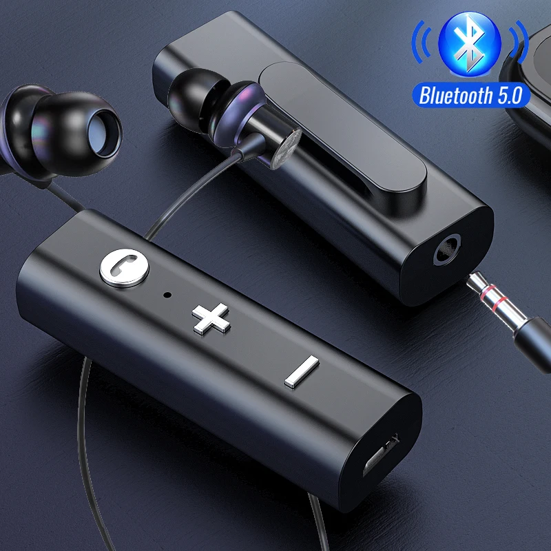 Приемник Bluetooth 5 0 BT001 для наушников с разъемом 3 мм беспроводной адаптер Aux аудио
