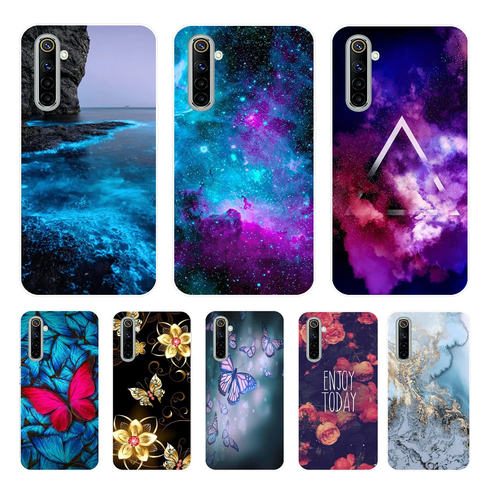 Чехол Realme 6 Pro для OPPO телефона мягкий ТПУ чехол Realme6 Coque силиконовый чехол|Бамперы| |