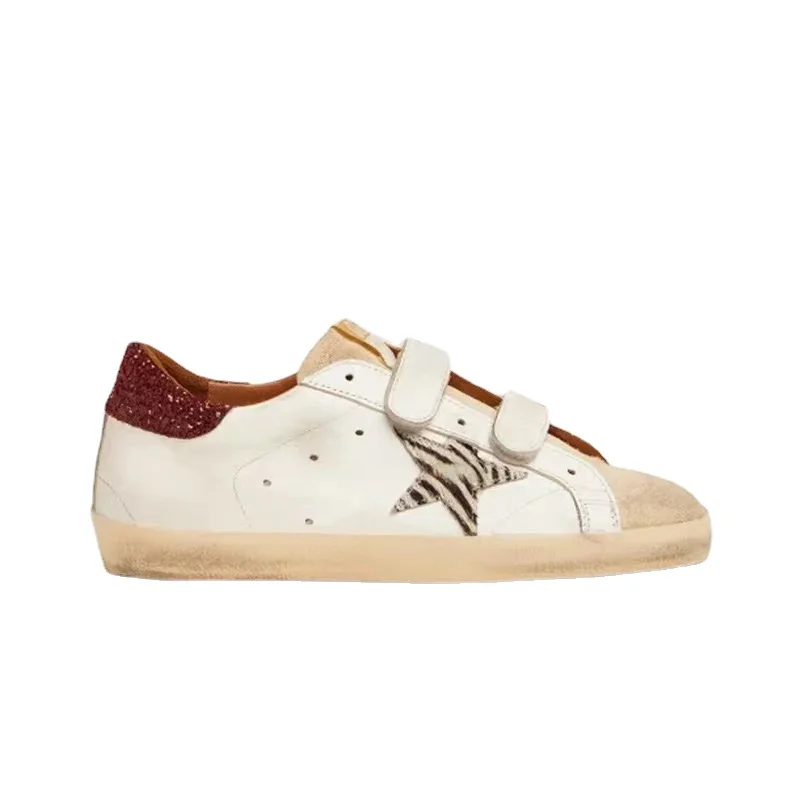 

Autumn New Products Children's First Layer Cowhide Retro Distressed Small Dirty Shoes Non-slip Casual Parent-child Shoes QZ71