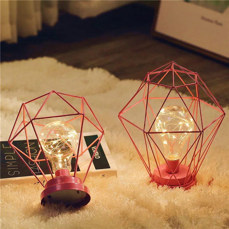 Светильник в скандинавском стиле Минималистичная медная проволочная лампа