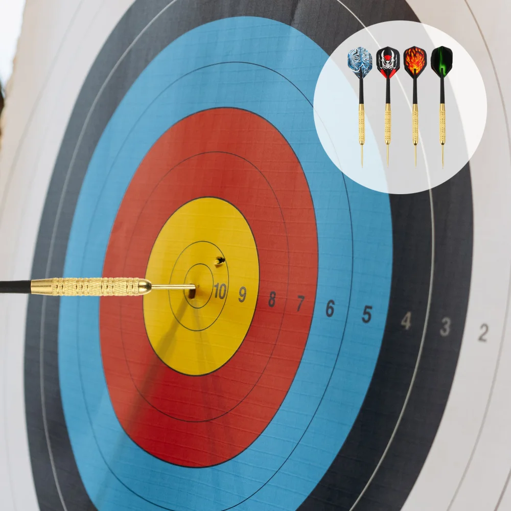 

12pcs Steel Tip Darts with Frosted Shafts Professional Dart Set for Kids Adults