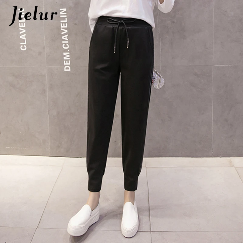 Jielur модные штаны-шаровары для отдыха детей корейский стиль лоскутные