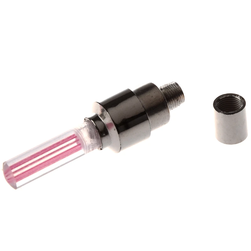 2 шт. красный светодиодный светильник колпачок клапана для колес автомобиля