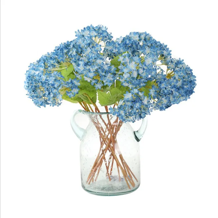 

Mini Hydrangea Home Ornamental Flower Living Room Fake Flower Dining Table Display Bouquet Artificial Flower Hydrangea