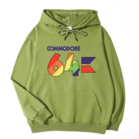 colorful logo commodore 64 classic high quality printed hoodie 100 cotton pocket sweatshirt unique unisex top asian size