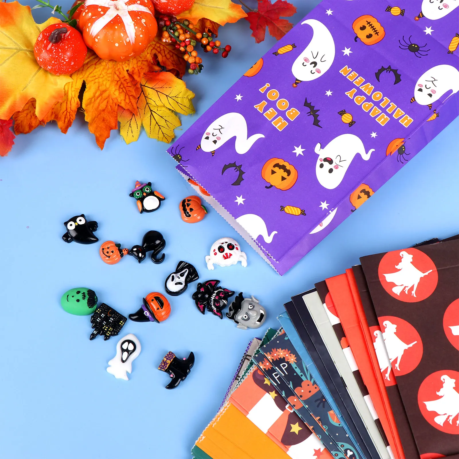 12 шт. пакет из крафт-бумаги в виде тыквы | Дом и сад