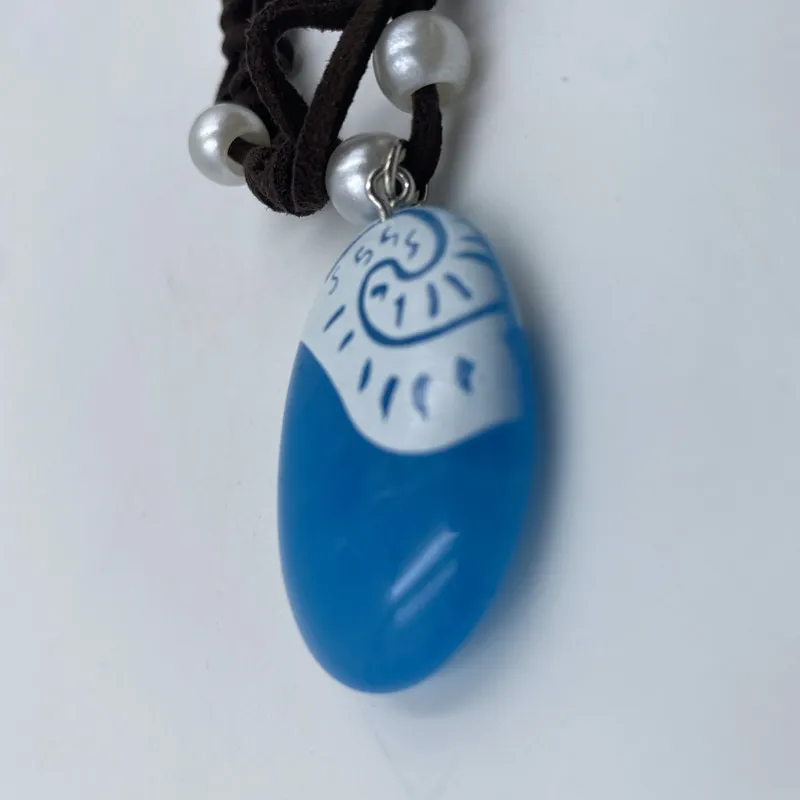 Ожерелье принцессы Моана из аниме-фильма плетеная кожаная веревка ручной работы