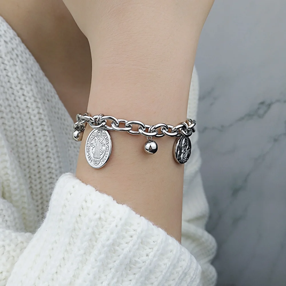 Браслет-цепочка из нержавеющей стали FINE4U B275