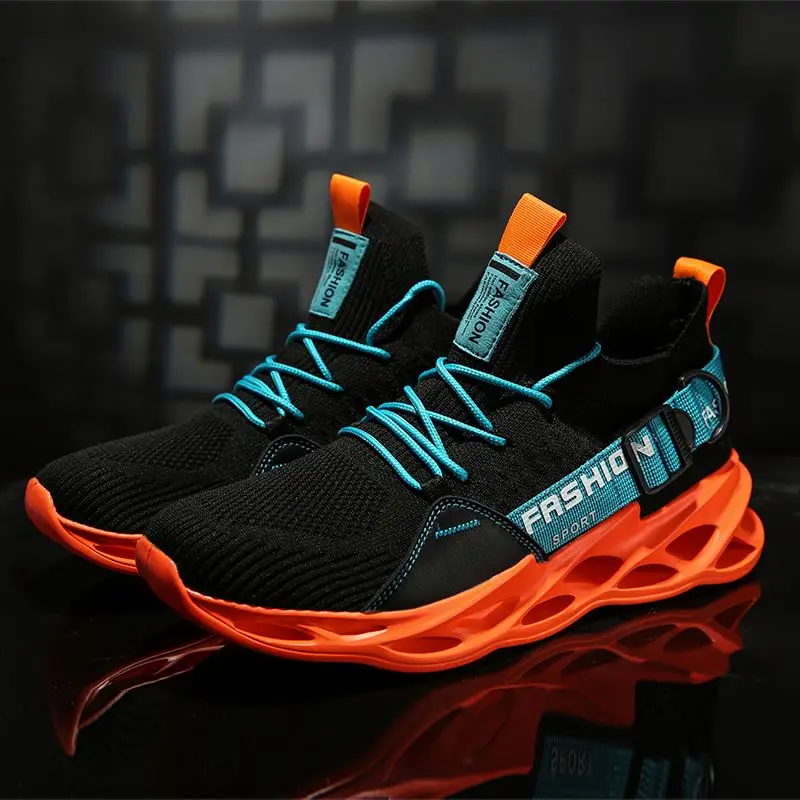 

2020 New Blade Tide Running Shoes Outdoor Cross-border Lightweight Thick Heel Sneakers With Lace-up
