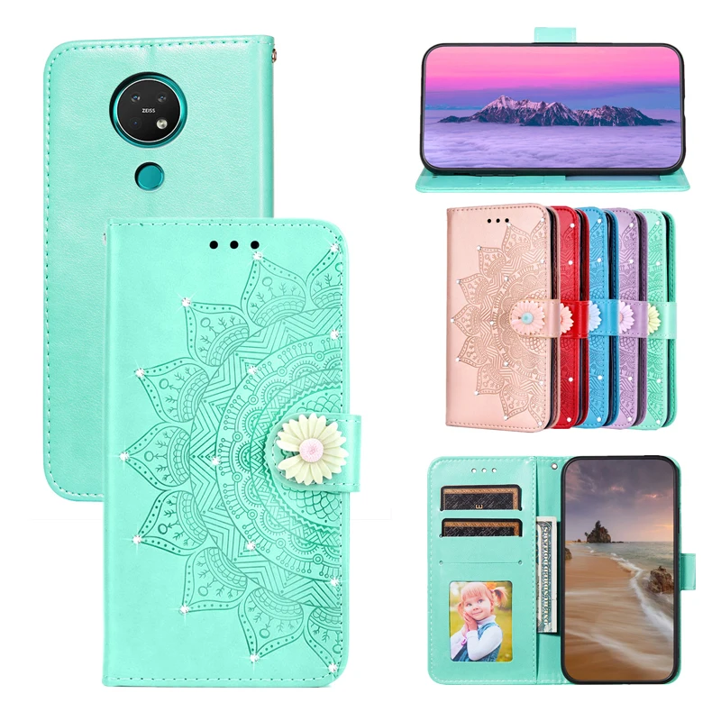 

Luxury Leather Flip Case For Nokia 7.2 3.4 4.2 5.3 2.2 3.2 1.3 2.3 8.3 2.4 5.4 Case Wallet Cover Nokia C1 Card Slot silicon