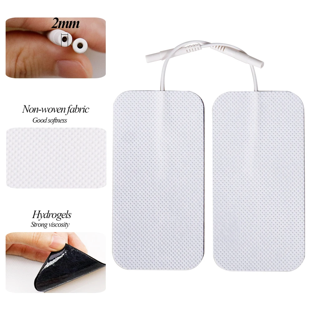 Белые электродные подушечки для электрической акупунктуры 20 шт./50 шт. цифровая