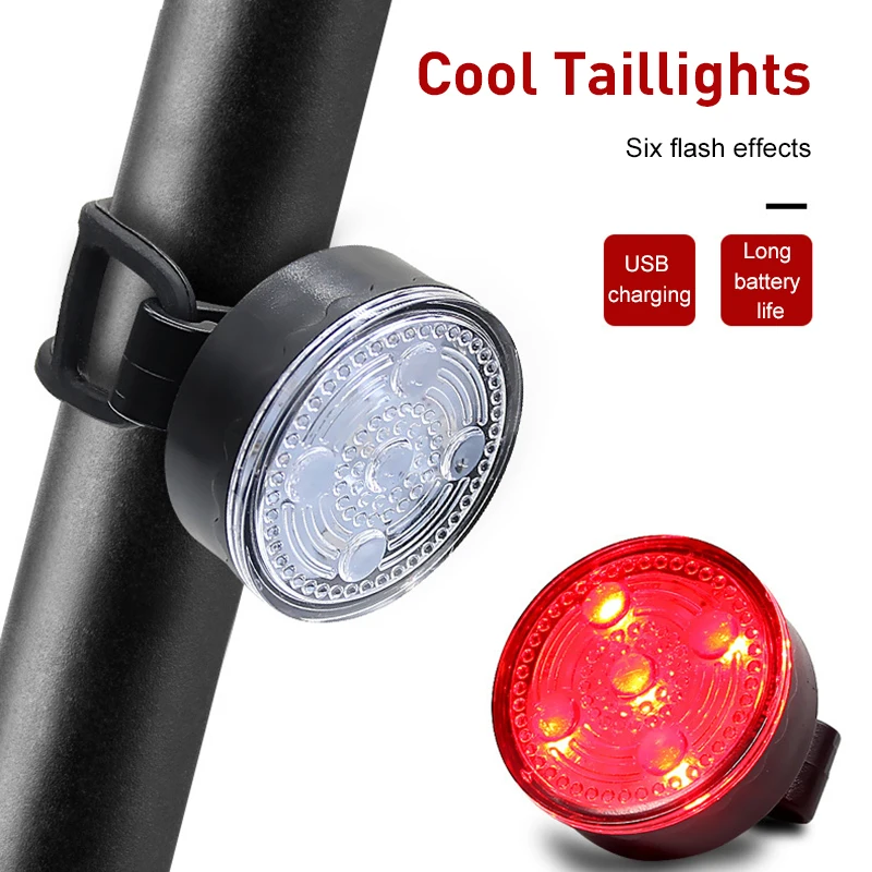 

Bike Light LED USB Rechargeable Bike TailLight Bicycle Safety Cycling Warning Rear HeadLamp Bicycle Light Bicycle Accessories