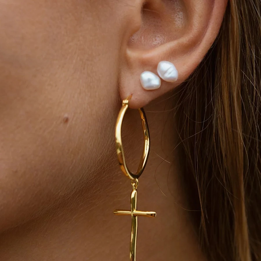 Boucles d oreille женские серьги для женщин эффектные большие серьги богемные boho висячие серьги из пресной воды с жемчугом