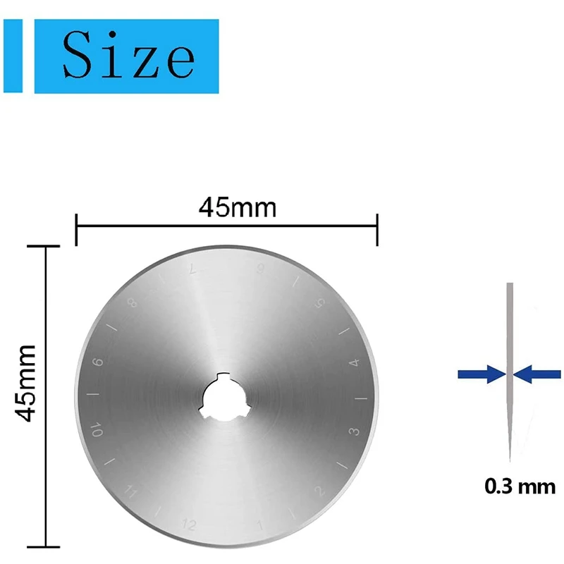 Роторный Резак сменные лезвия 60 мм подходит для Olfa Fiskars Martelli Clover & Truecut 10